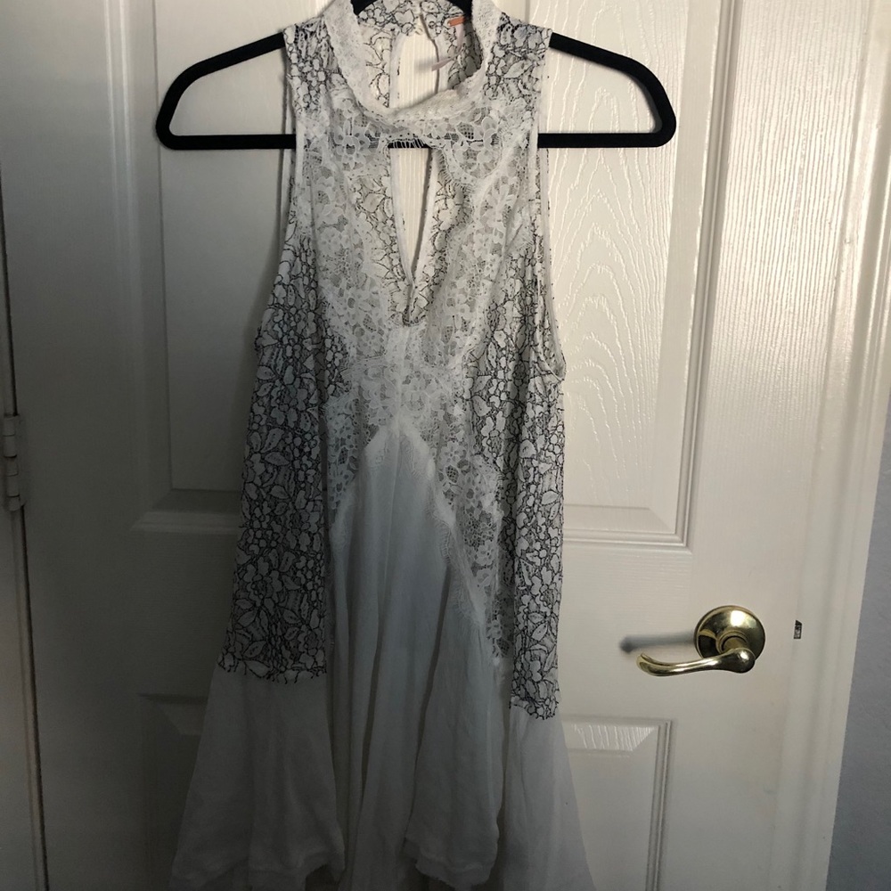 Free People White Lace Dress